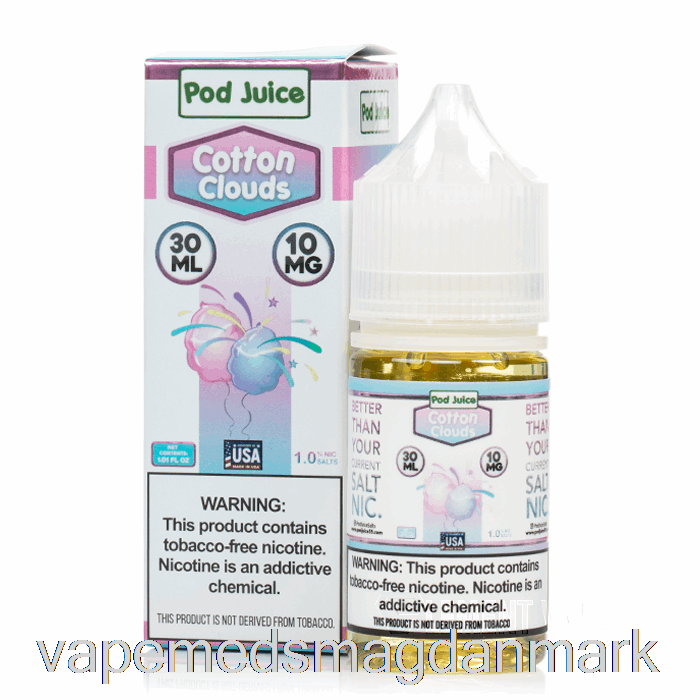 Vape Med Smag Bomuldsskyer - Bælgjuice - 30ml 20mg